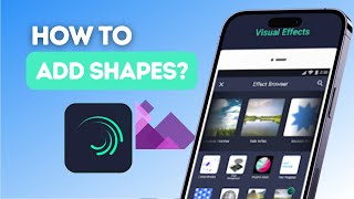 How to add shapes to your project on Alight Motion [upl. by Notyep]