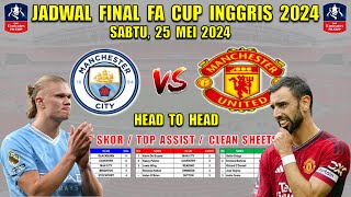 Jadwal Final Piala FA 2024 Malam Ini  MAN CITY vs MAN UNITED  FA Cup 2024 Final [upl. by Anauqat]