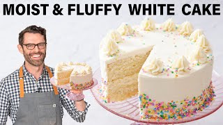 EASY White Cake Recipe [upl. by Rosenzweig759]