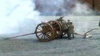 18 Pounder field gun firing four rounds rapid fire [upl. by Anyar]