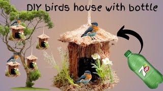 Birds House from plastic bottle how to make Birds House at home [upl. by Akienom]