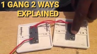 How to wire a 1 way light switch One way lighting explained [upl. by Anekam]