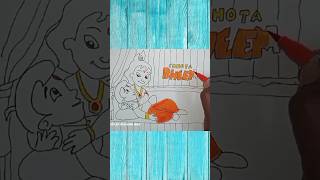 chhota Bheem aur Krishna drawing easychhotabheembheembheemcartoonsuperbheembheembheem [upl. by Sibella]