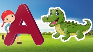 Alphabet Animals  Learn the Alphabets Animal Names amp Animal Sounds  ABC Songs for Kids [upl. by Kauppi]