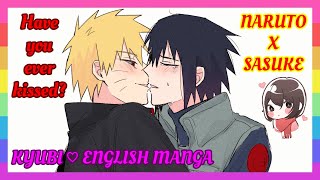 ❤ NARUSASU COMIC – Have you ever kissed English [upl. by Anitsugua]