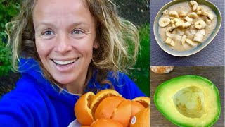 WHAT I EAT IN A DAY  RAW VEGAN FRUITARIAN counting calories [upl. by Allebara382]