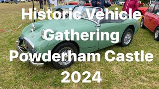 Historic Vehicle Gathering 2024 at Powderham Castle Saturday [upl. by Adnouqal26]