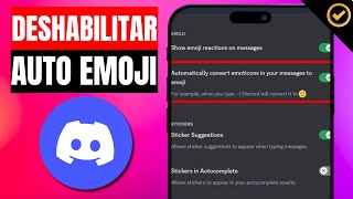 Como DESHABILITAR AUTO EMOJI en DISCORD  Paso a Paso [upl. by Eeresed]