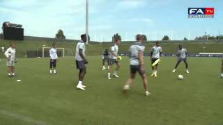 England U21 Training Session 110611  UEFA U21 European Championships [upl. by Keffer]