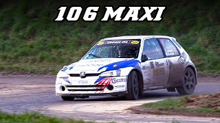 PEUGEOT 106 MAXI  220hp small amp fun Rallycar [upl. by Ahsiliw]