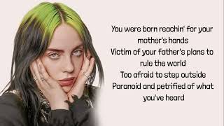 Billie Eilish  BLUE lyrics [upl. by Onairam]