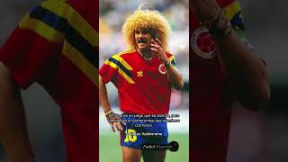 El pibe VALDERRAMA disfrutando del fútbol shorts valderrama futbol seleccióncolombia [upl. by Ahsiryt]