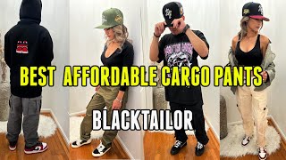 BEST AFFORDABLE CARGO PANTS FOR SB DUNKS FALLWINTER  HUSBAND VS WIFEY FIT CHALLENGE  BLACKTAILOR [upl. by Ahsini151]