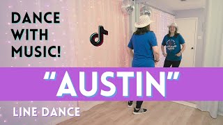 Beginner Line Dancing 🩷 quotAUSTINquot by Dasha with music 🩷 Trending Line Dance [upl. by Akira]