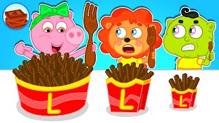 LeonCito  Papas fritas con chocolate  Dibujos animados  Video Para Niños [upl. by Kucik]