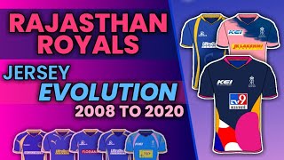 RAJASTHAN ROYALS JERSEY EVOLUTION • 20082020 HallaBol  IPL  SEVENITE SPORTS [upl. by Ybbob]