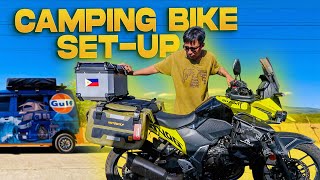 MY MOTORCYCLE CAMPING BIKE  Suzuki VStrom 250 ready to go [upl. by Nylesor832]