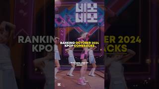 RANKING OCTOBER KPOP COMEBACKS  kpop shorts viral fyp blowup [upl. by Ordnassela]