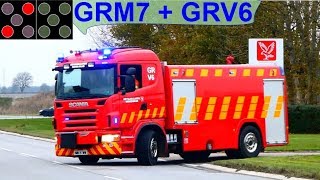 firecall HLF GRM7  GTLF GRV6 falck greve østsjællands beredskab brandbil i udrykning feuerwehr [upl. by Lauretta]