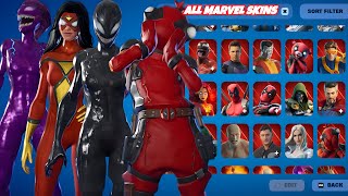 All Marvel Series Skins Showcase in Fortnite 2024 [upl. by Dalpe616]