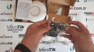 Mikrotik CAP Lite  Tavan Tipi Access Point  Controlled  Tanıtımı [upl. by Ardnal]