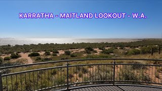 KARRATHA  MAITLAND LOOKOUT  WESTERN AUSTRALIA  IN OUR RED CENTRE CARAVAN  SEPS ADVENTURES [upl. by Delfeena]