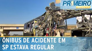 SP Ônibus envolvido em grave acidente estava regular diz polícia  Primeiro Impacto 050724 [upl. by Nosnar]