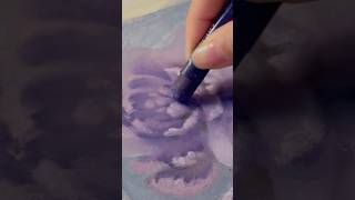 Peony painting timelapse oilpastel crayon flowers peony [upl. by Nylad]