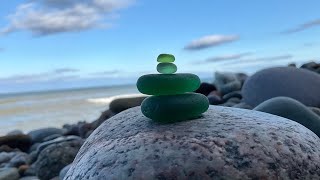 Awesome Beachcombing Treasures After A Storm With Mike From Sea Glass Archaeology On Cape Breton [upl. by Inafets12]