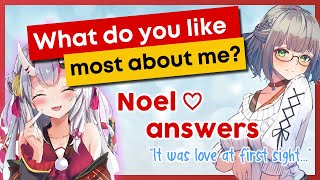 Nakiri Ayame Birthday  Noels First impression of Ojou quotIt was Love at first sightquot Eng sub [upl. by Thera]