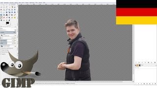 Tutorial Person ausschneiden und einfügen in Gimp [upl. by Mirabelle]