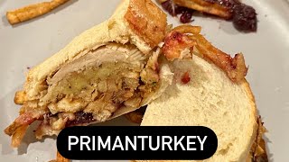 PRIMANTURKEY Primanti Brothers Thanksgiving Sandwhich food foodreview thanksgiving [upl. by Nailliw741]