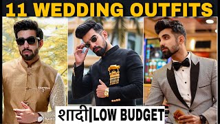 11 WEDDING OUTFITS SAVE MONEY INDIAN WEDDING MEN ETHNIC WEARSHERWANI INDO WESTERN SUIT  HINDI [upl. by Setsero]