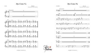 OYE COMO VA CELIA CRUZ Sheet Music for Orchestra SALSA PARTITURAS [upl. by Pate]