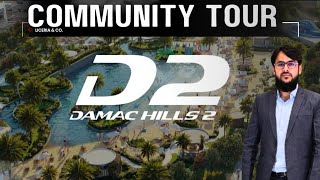 Community Tour  DAMAC Hills 2  One of the best place to live ABJ Dubai [upl. by Tecla]