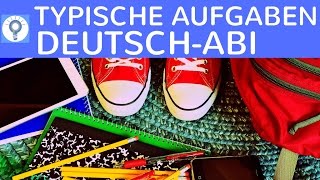 Typische Aufgabenarten in Deutsch Oberstufe amp Abitur  was im DeutschAbi dran kommen kann [upl. by Annaitat]