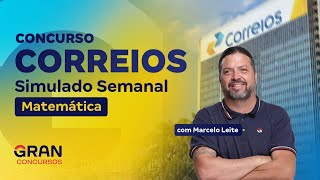 Concurso Correios  Simulado Semanal Matemática [upl. by Ennaer]