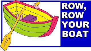 ROW ROW ROW YOUR BOAT  with Lyrics [upl. by Callie]