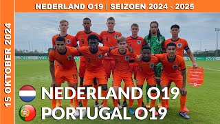 Vriendschappelijk  Samenvatting Nederland O19  Portugal O19 dinsdag 15 oktober 2024 [upl. by Gnep]