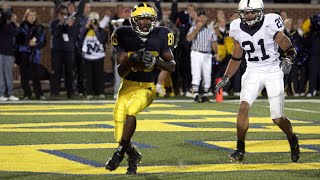 2005 Michigan vs Penn State  Mario Manningham catches gamewinning TD with 1 second remaining [upl. by Herzig889]