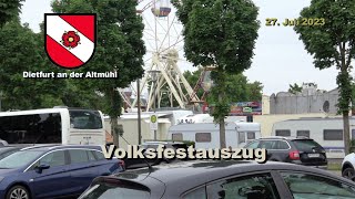 Volksfestauszug in Dietfurt an der Altmühl [upl. by Christean]