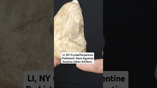 LI NY CrystalSerpentine Prehistoric Giant Egyptian AmericaIIndian Artifacts 70s Buldozed Moud [upl. by Asile]