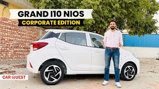 2024 Hyundai Grand i10 NIOS Corporate Variant Walkaround  Car Quest [upl. by Imnubulo308]