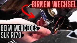 Mercedes SLK R170 Birne wechseln  Abblendlicht Birne wechseln  H7 Lampe beim SLK selber wechseln [upl. by Hussein]