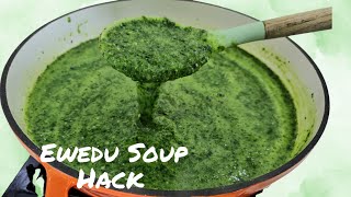 How To Make Ewedu With Spinach amp Okra  Easy Ewedu For Abula [upl. by Saum948]