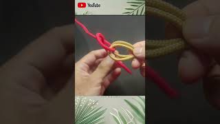 The Easiest Way To Tie Alphine Butterfly Knot survivalknots handmade knotskill [upl. by Ahsirtal]