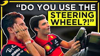 Charles Leclerc and Carlos Sainz Take On Our Sim Challenge [upl. by Alcus]