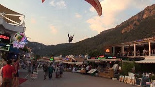 Paragliding landings on Oludeniz Beach Fethiye [upl. by Jaehne]