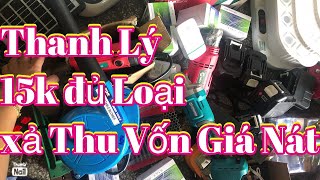 Đại hạ giá xả hết đồng giá 15k lồ đồ nghề nhật dây cảo hàng tời cáp tay bía rìu nhậtđèn led NLMT [upl. by Mik]