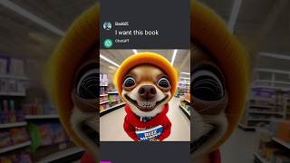 Shopping with a smart Chihuahua AGAIN 🛒🤣 Credits  VuxVux memes [upl. by Rodgiva979]